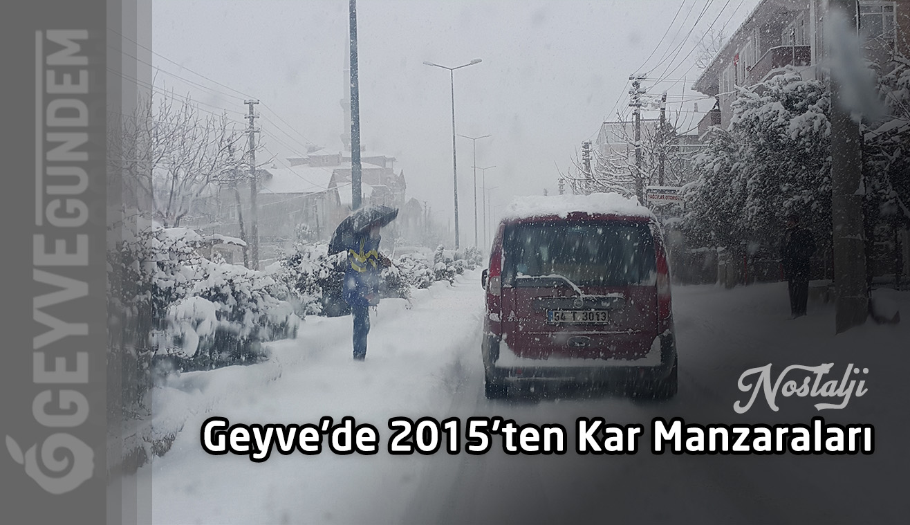 Nostalji: Geyve'de 2015'ten Kar Manzaraları