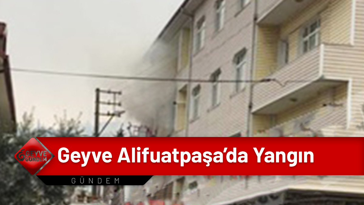 Geyve Alifuatpaşa'da yangın