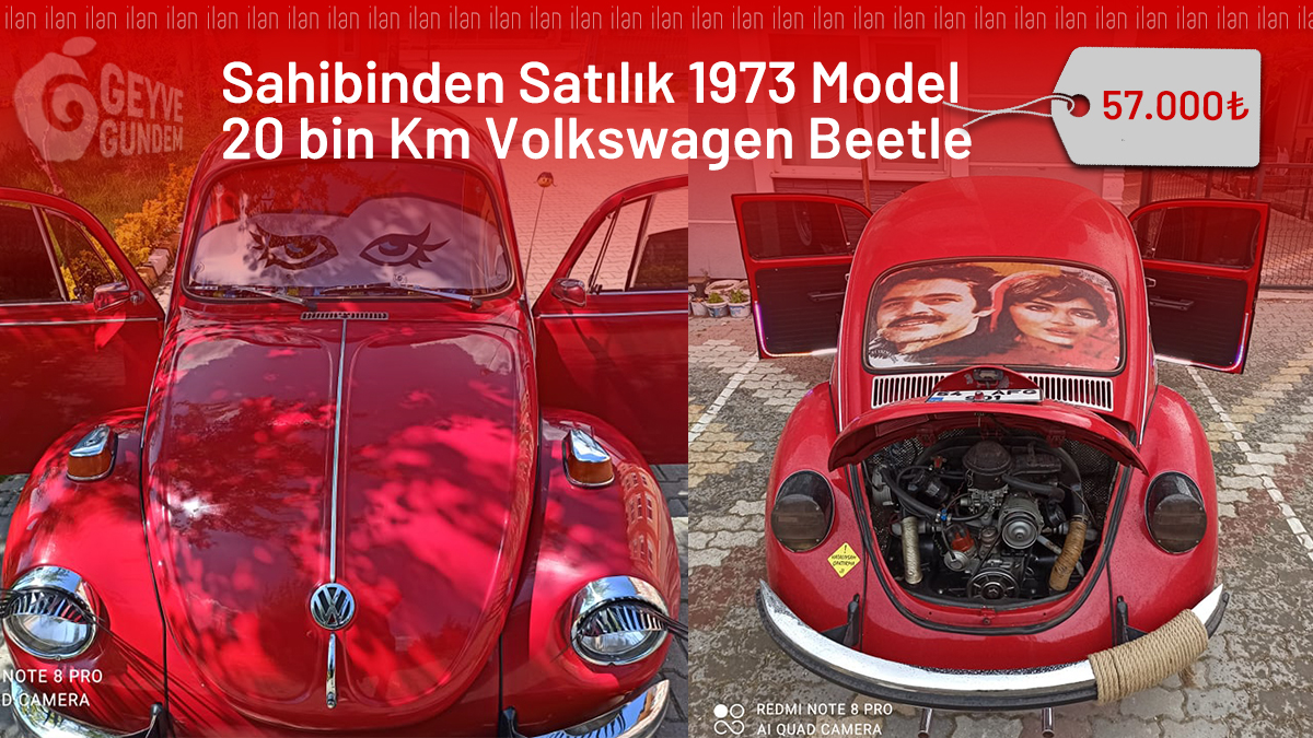 Sahibinden Satılık 1973 Model 20 bin Km Volkswagen Beetle