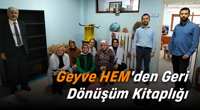 Geyve HEM'den Geri Dönüşüm Kitaplığı