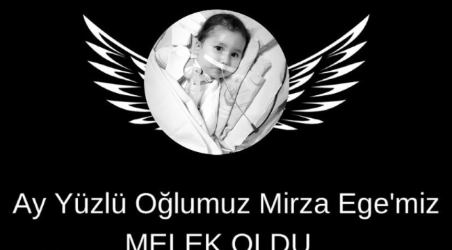 SMA hastası Mirza Ege bebek melek oldu...